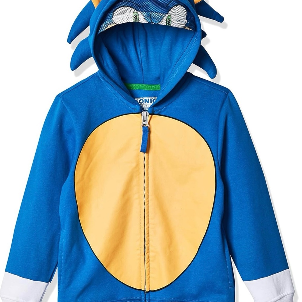 SEGA unisex child Sonic the Hedgehog Costume Hooded Sweatshirt 10-12y
